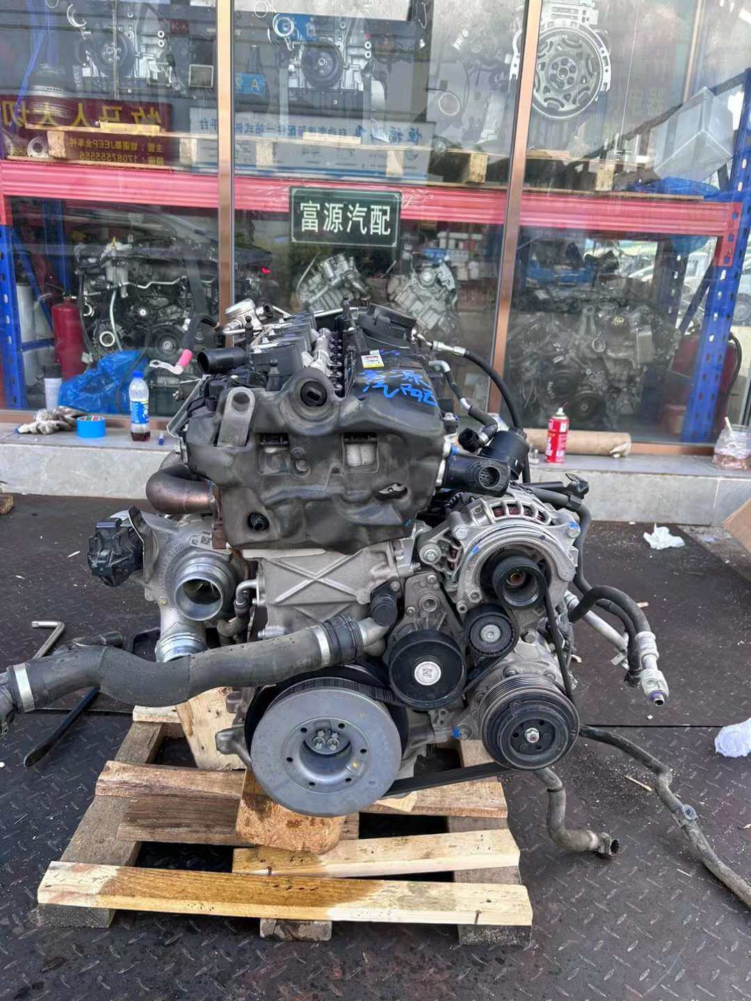 BMW B58 Turbo Engine Side View