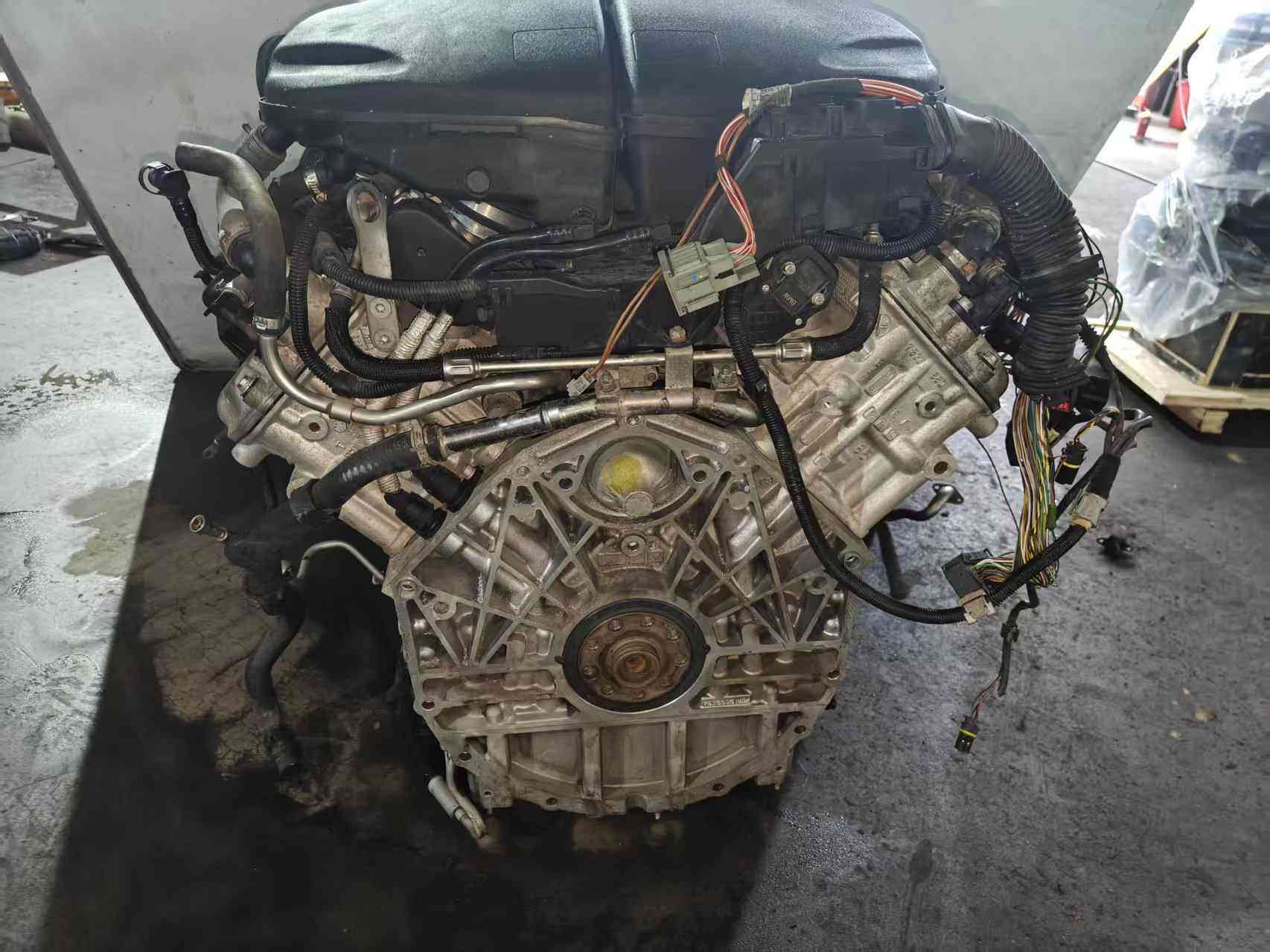 BMW S85 V10 engine side view with original OEM components