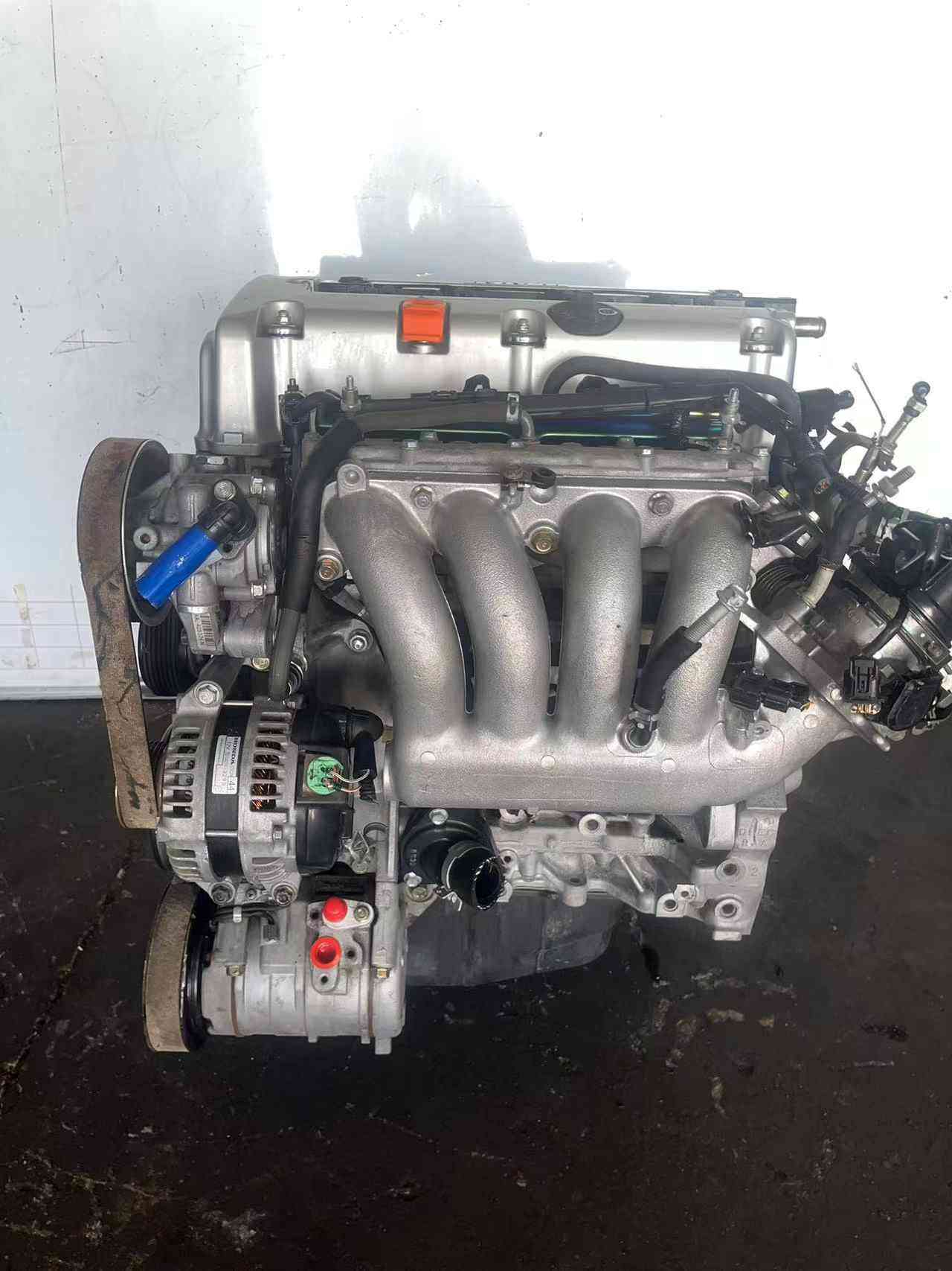 Honda K24A used engine intake manifold side view