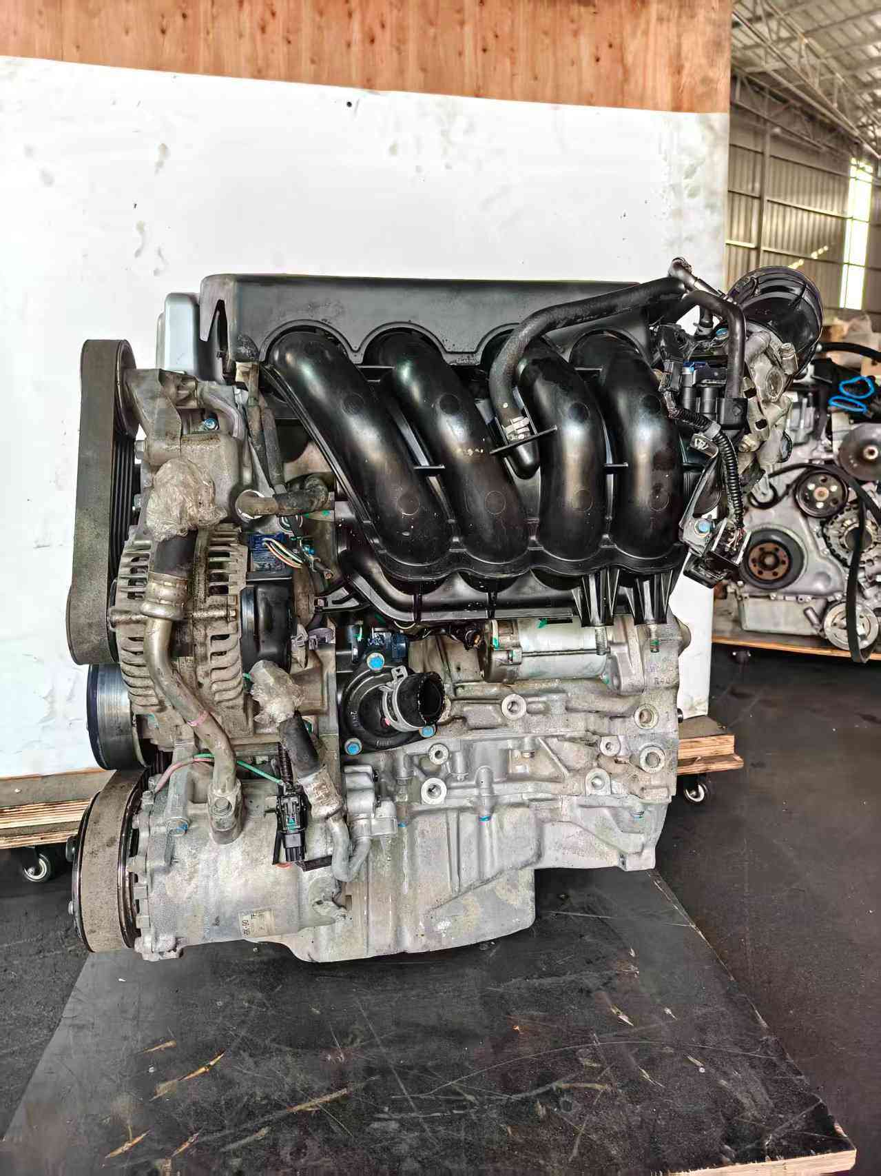 Honda K24Z2 used engine assembly intake side view