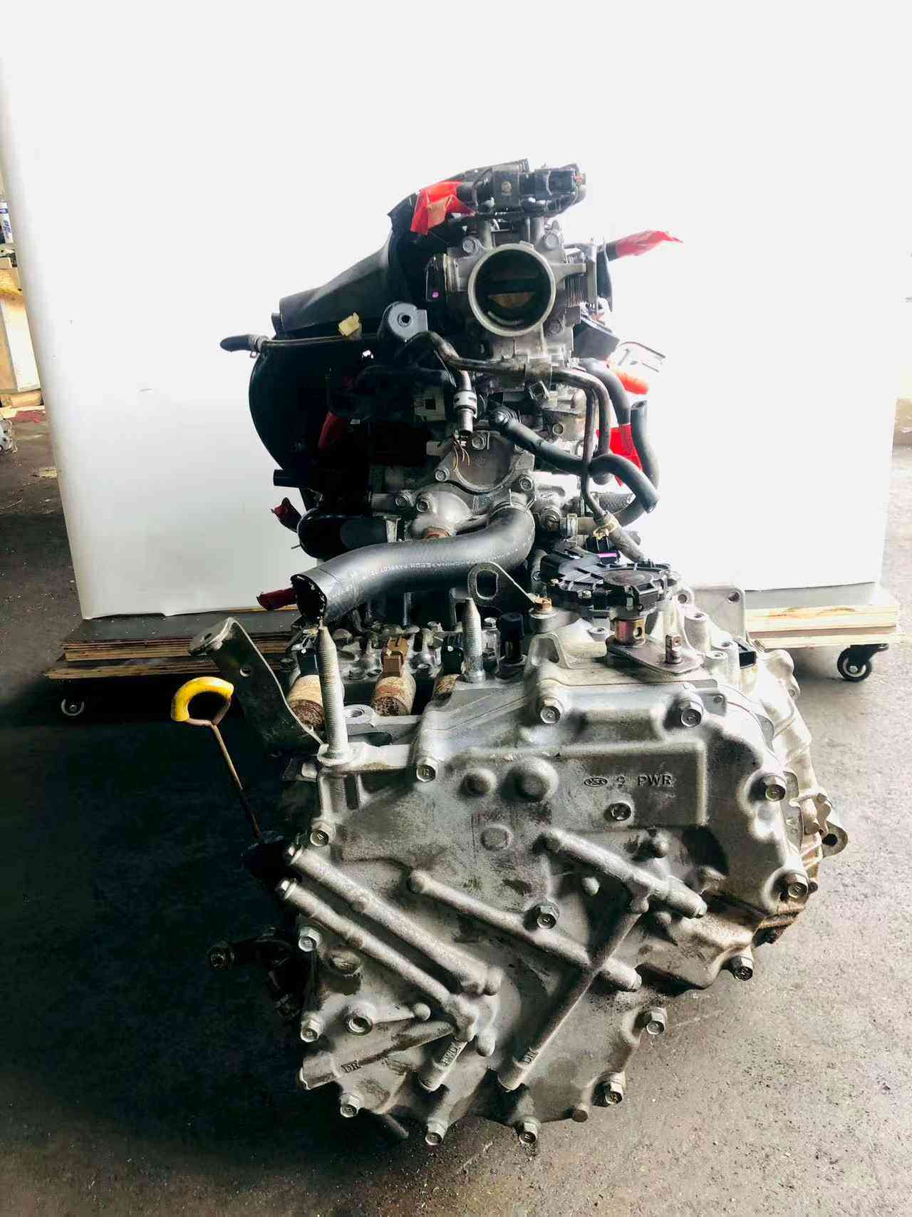 L13A engine and CVT transmission flywheel side