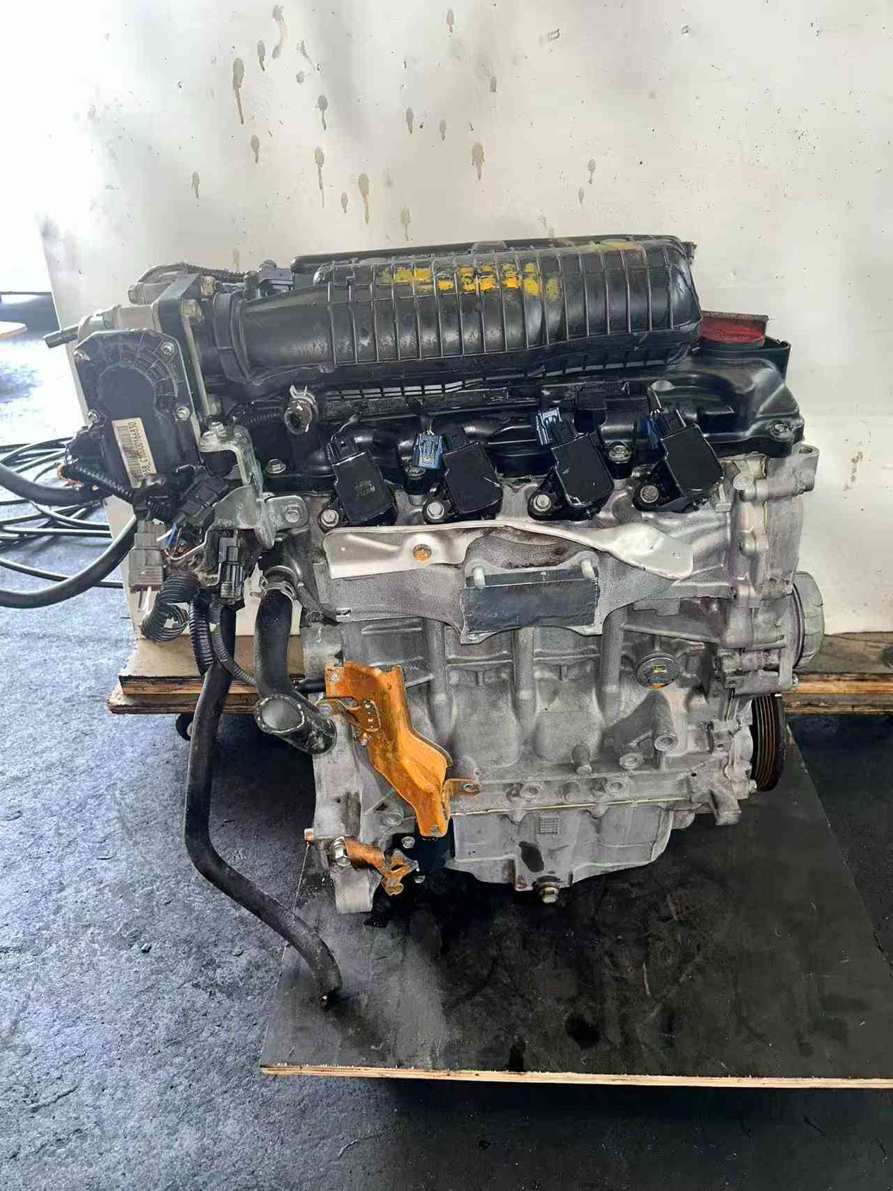 Honda L15A complete VTEC engine full side view