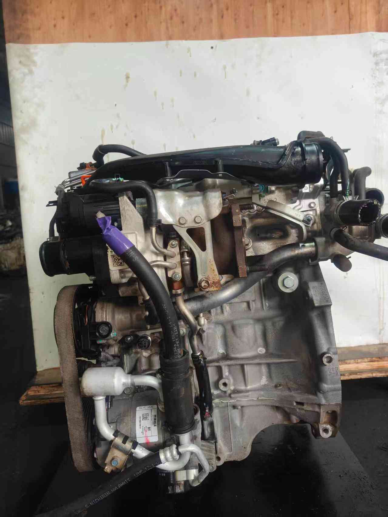 Honda L15B8 complete turbo engine full side view