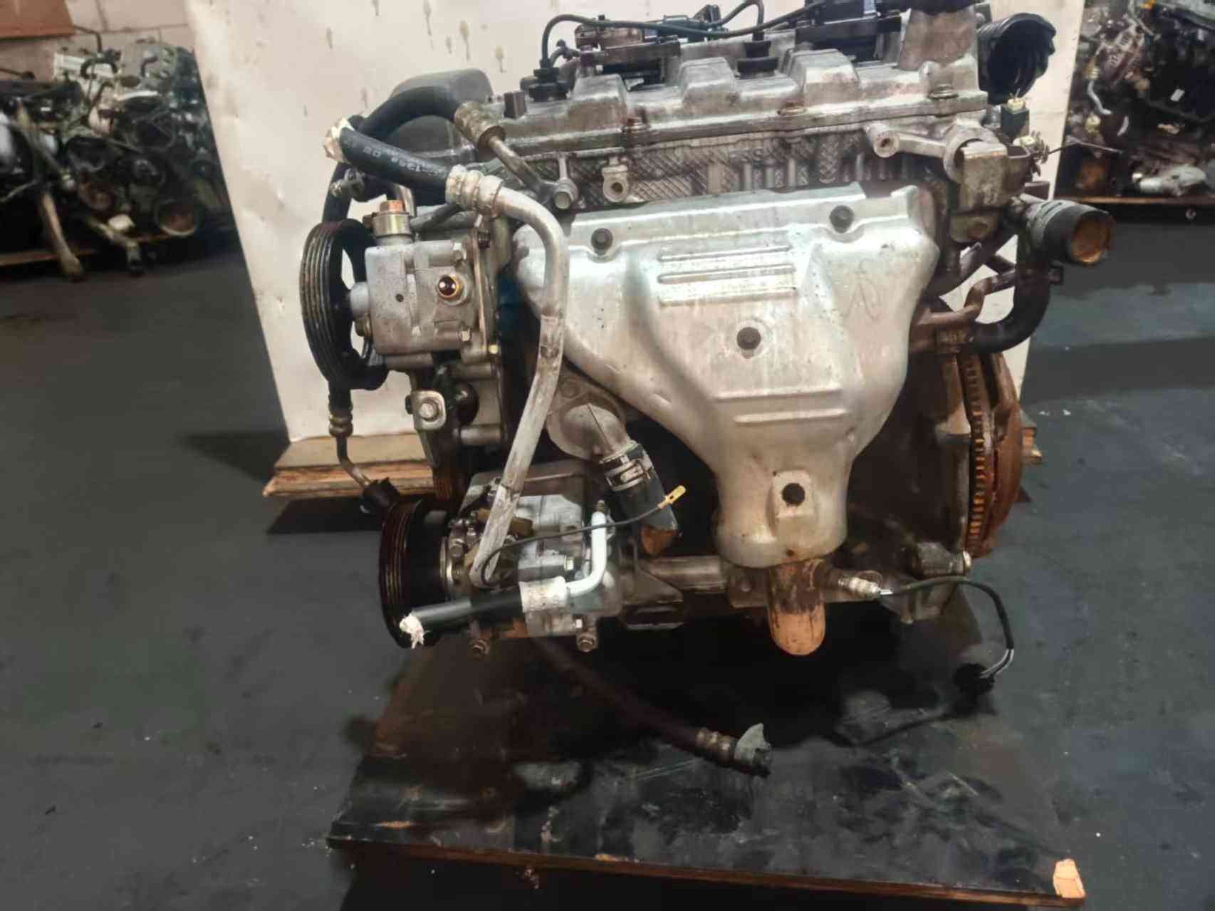 front view Mazda FP engine side view