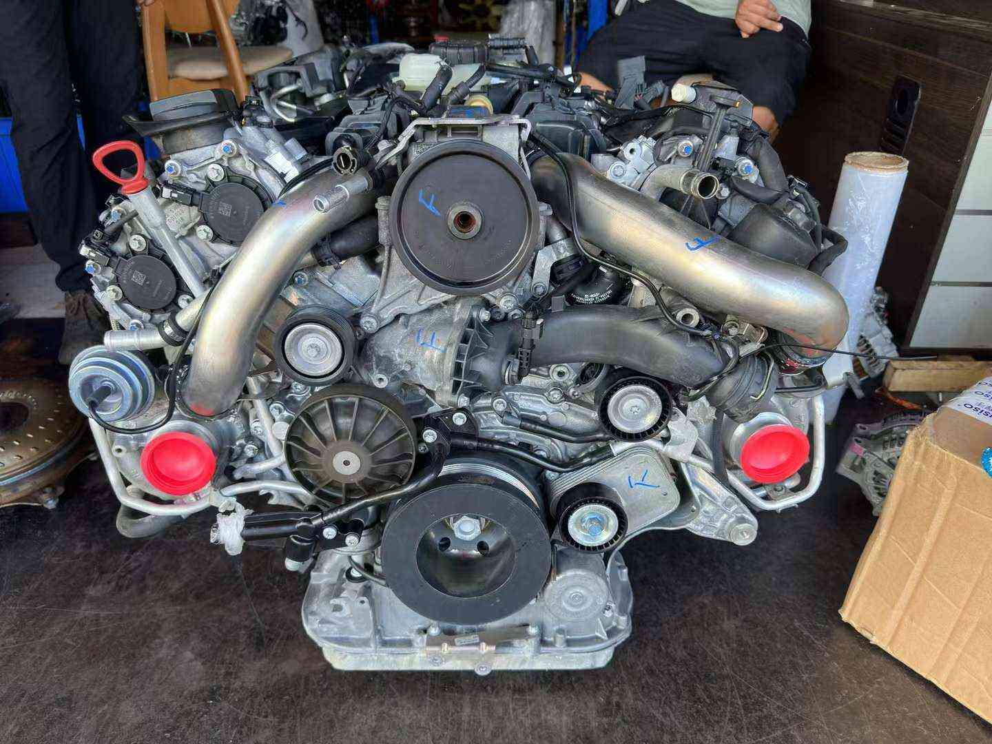 Used Mercedes Benz M157 engine assembly