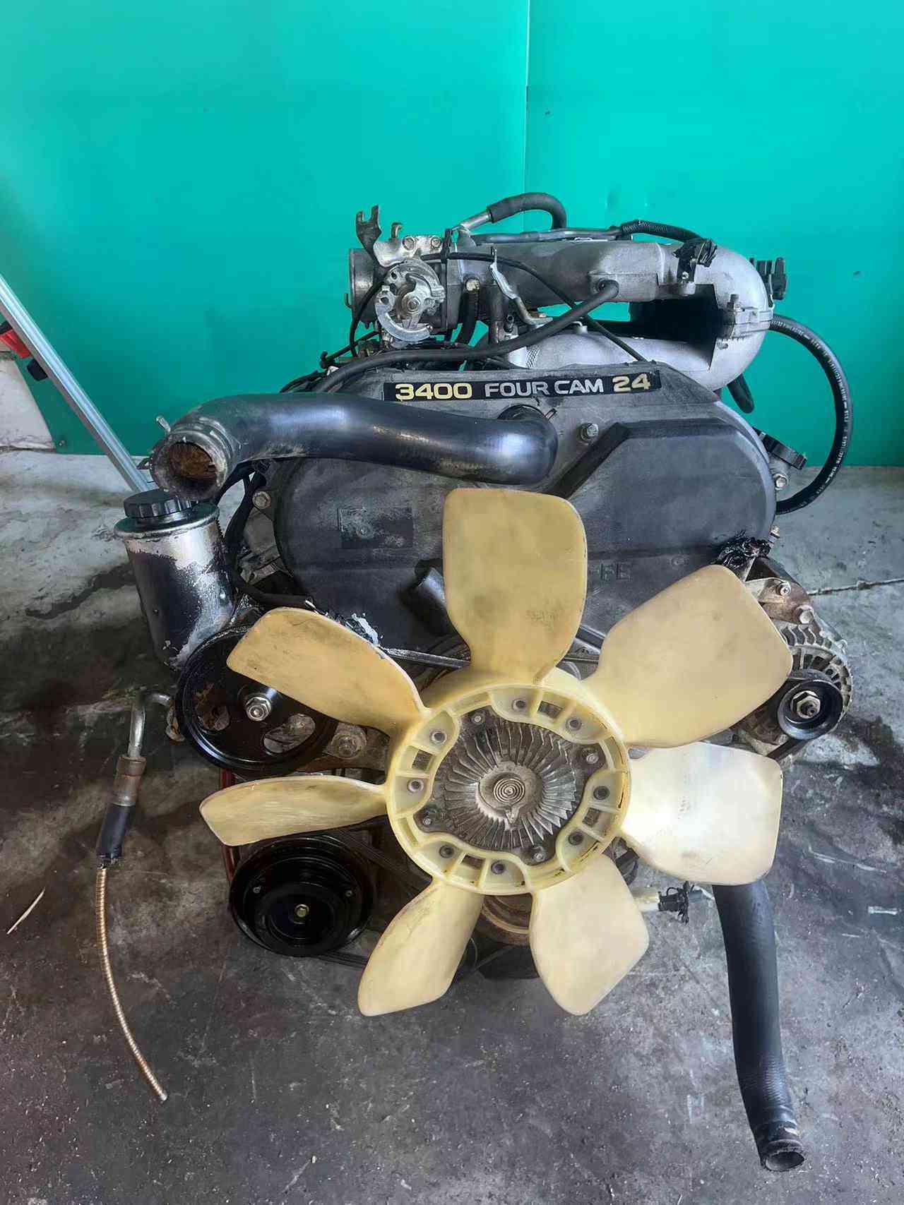 Used Toyota 5VZ-FE 3.4L V6 engine assembly for replacement