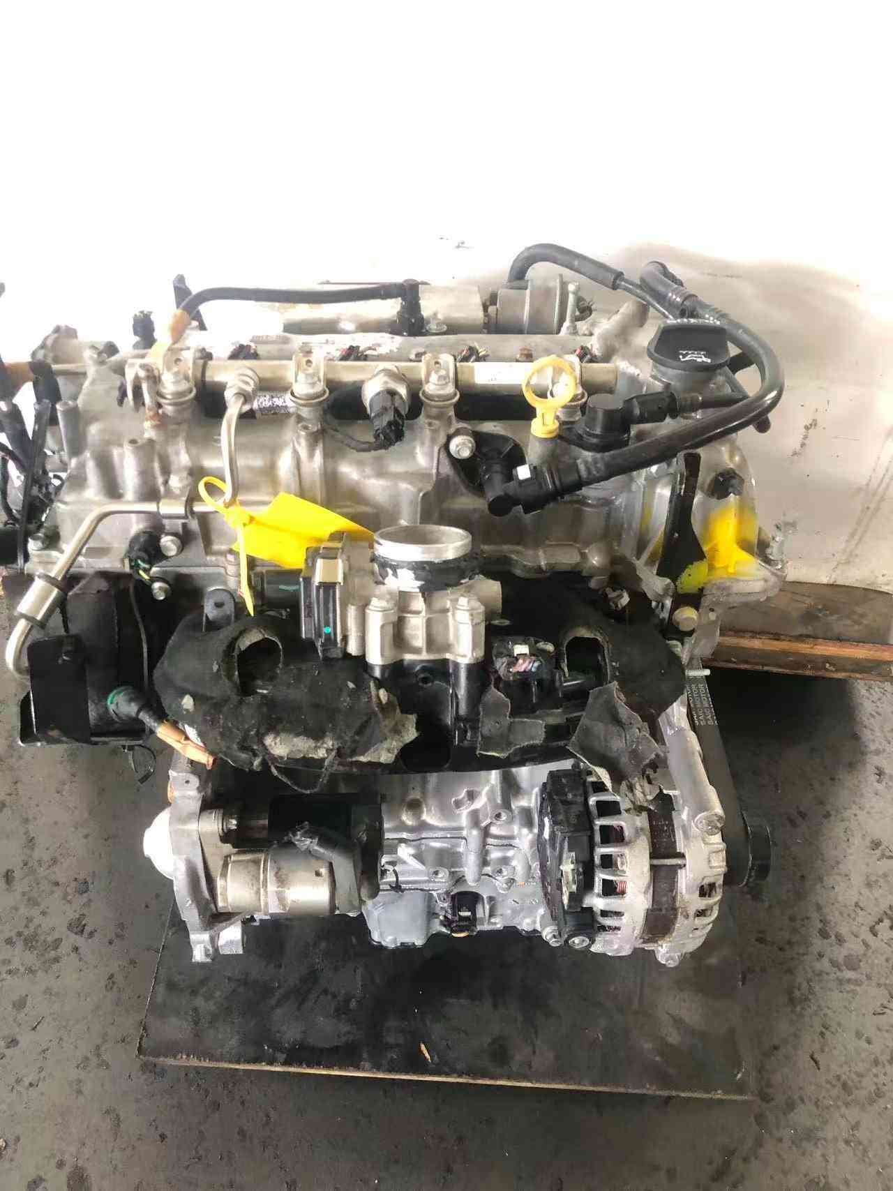 Side view of a Chevy LE2 replacement engine assembly