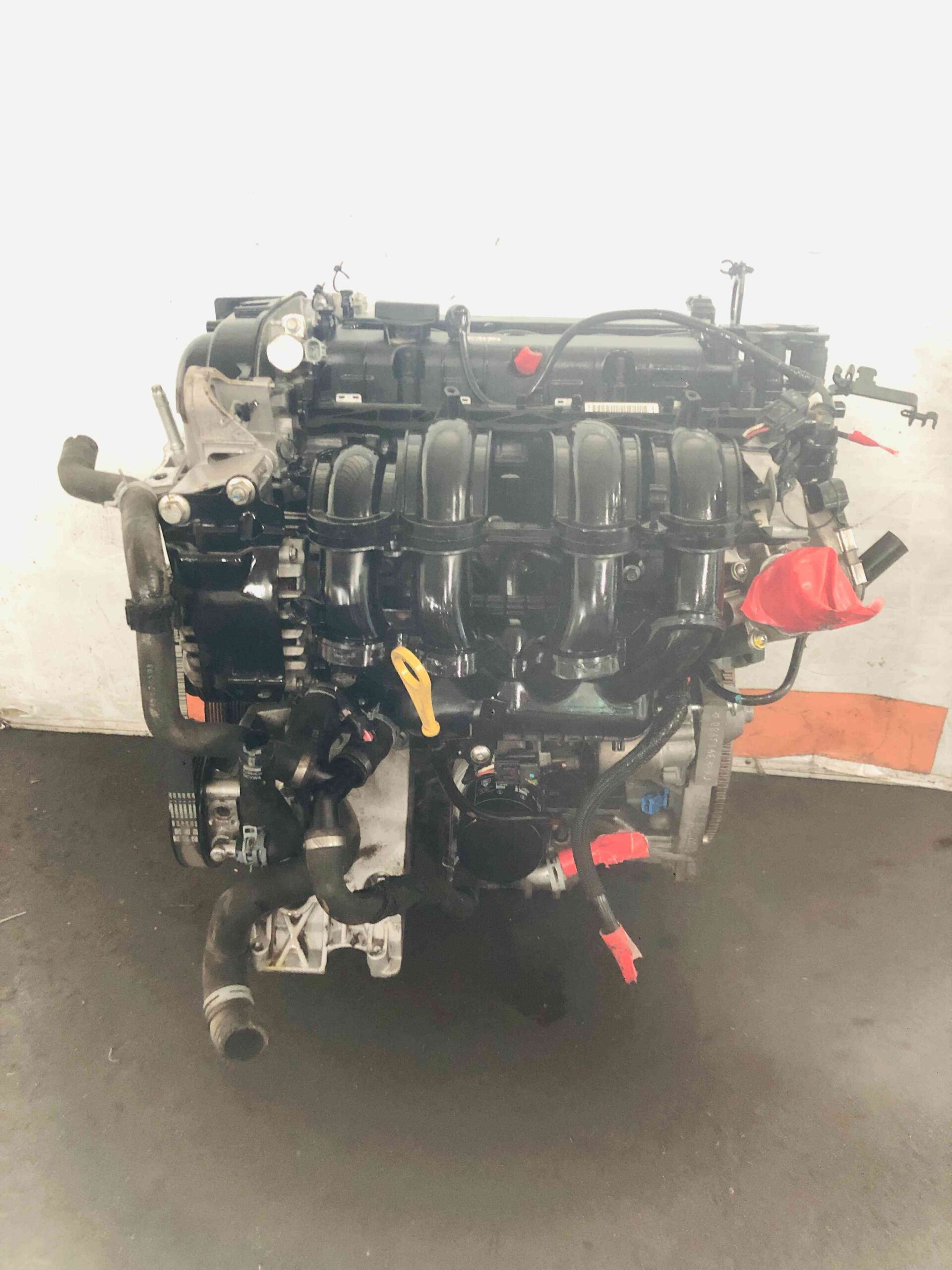 Ford 1.6 Duratec engine intake manifold front view with alternator